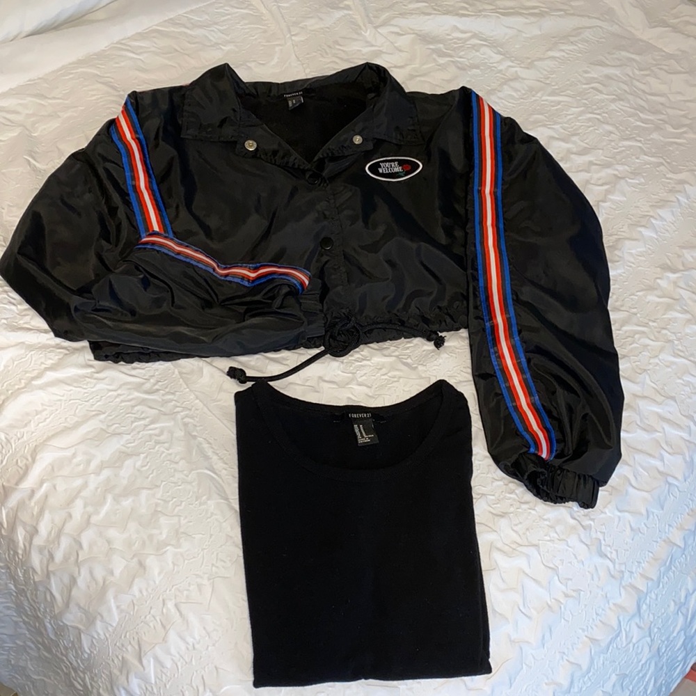 Basic Windbreaker and t-shirt bundle